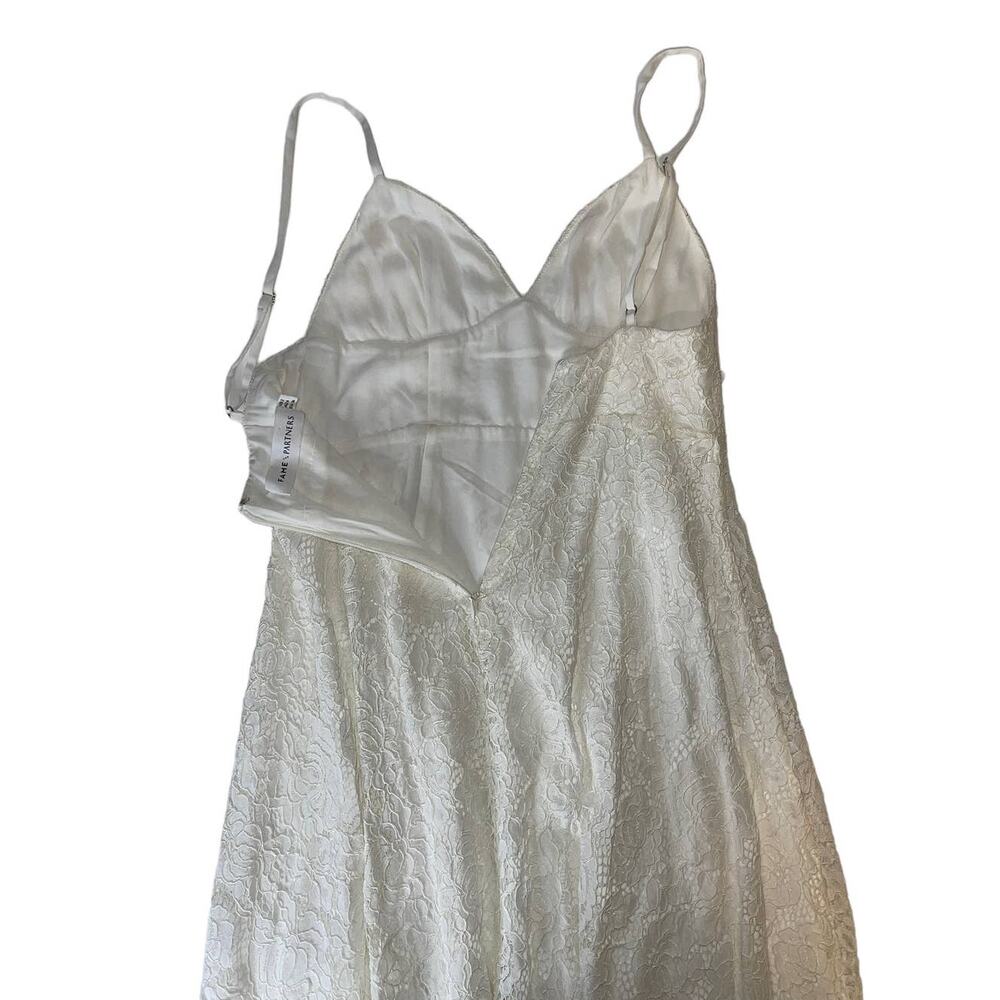 Fame and Partners Charlotte White Maxi Dress Size 2 - Picture 9 of 16